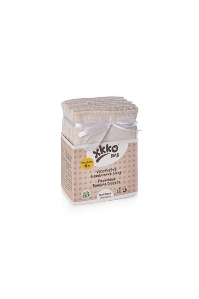 XKKO Insert prefold refolosibil bambus 2-6 kg XKKO (set 6 buc)