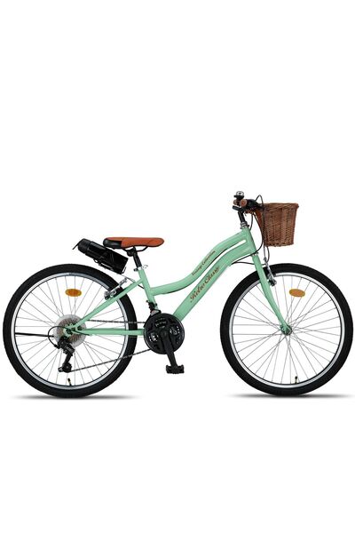 Trendbisiklet Retro Classic 24 Jant 21 Vites - Vintage Bisiklet Mint Yeşili