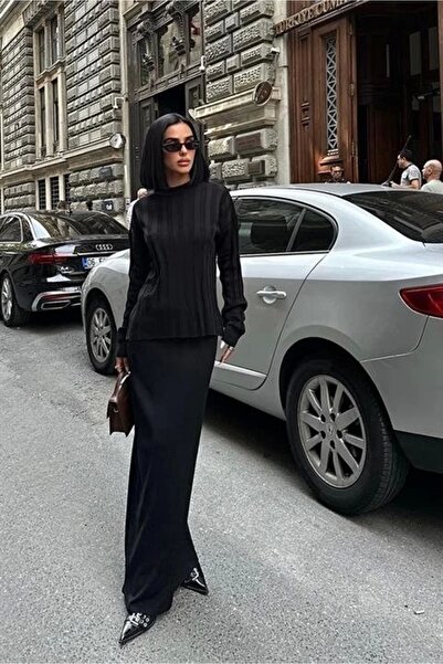 Lijuri دارسي تنورة بلوزة تريكو مجموعة 9969