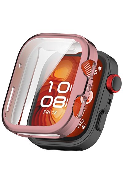 UnDePlus Huawei Watch Fit 5 Silikon Parlak Renkli Ekran Koruyuculu Kasa Koruy...