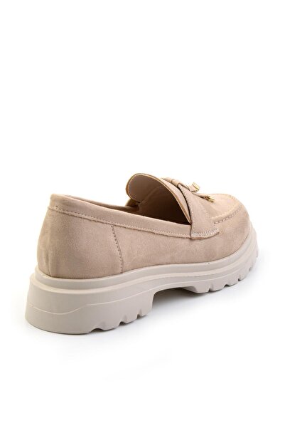 Bambi Bej Kadın Loafer Ayakkabı K01997010572