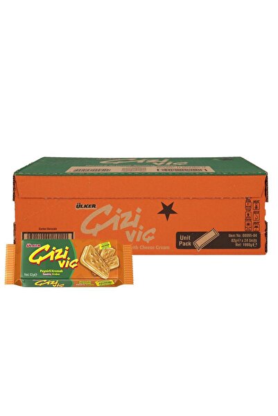 Ülker كراكرز ساندويتش الجبن من كيزيفيتش - 90 جرام - 24 قطعة