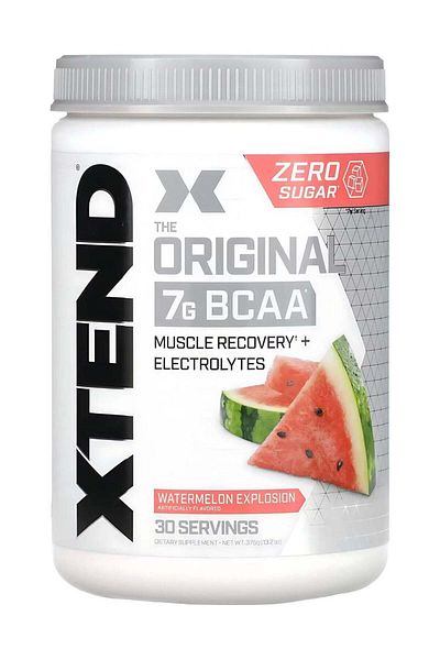 Scivation Original 7G BCAA Muscle Recovery + Electrolytes Watermelon Explosion 30 Servings 375 Grams