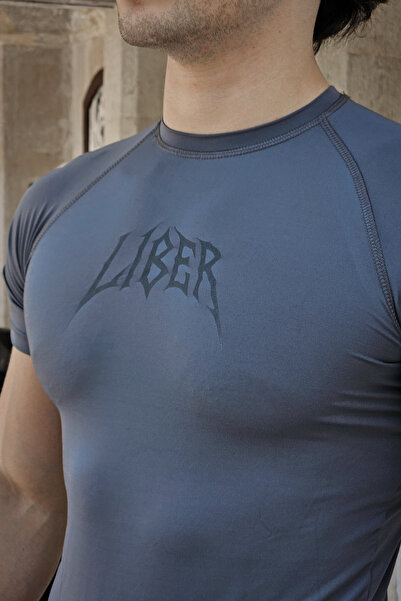 Liber Cyber Bones - Compression T-Shirt (Smoked)