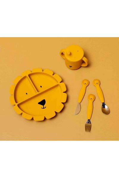 Trixie Silicone Fork Spoon and Knife Set