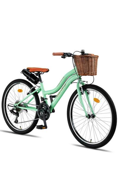 Trendbisiklet Retro Classic 24 Jant 21 Vites - Vintage Bisiklet Mint Yeşili