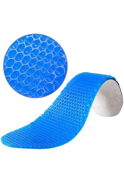 zenifique Set of 2 Orthopedic Gel Insoles, Honeycomb Type, Zenifique, Blue, Size 35-40