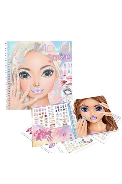 Top Model كتاب تصميم مكياج ستايل مي وملصقاته