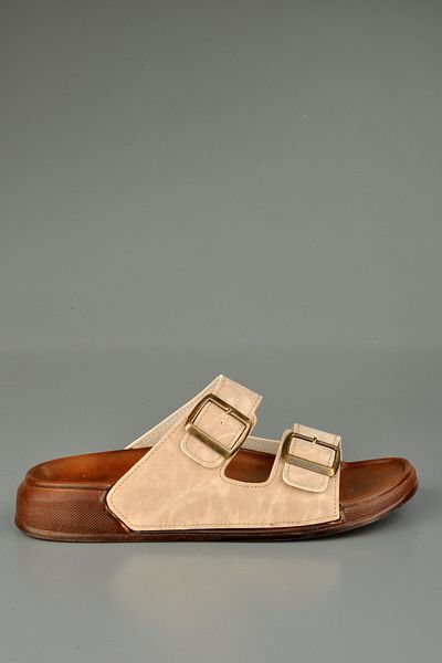 KONFOR Unisex Άνετες Ορθοπεδικές Παντόφλες Κρέμα Ζώνης