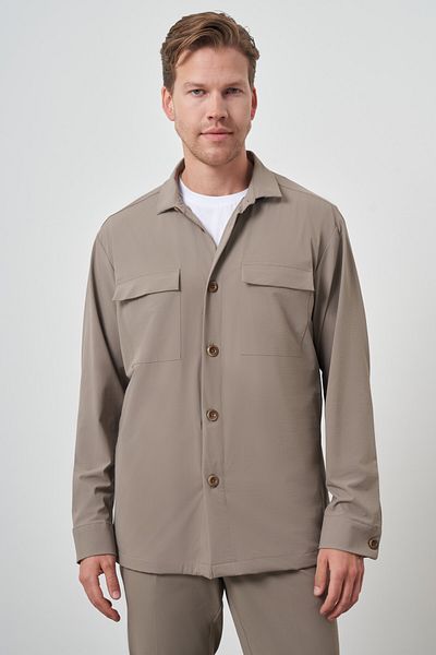 Morven Men's Mink Worker Shirt Jacket