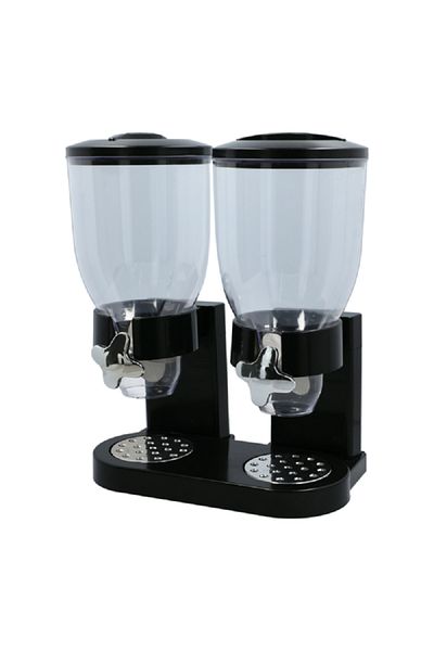 Felli Indispensable Double Food Dispenser Black and Clear