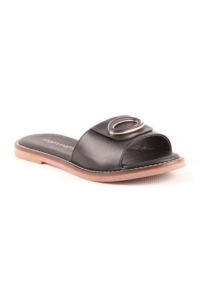 Mammamia 1370 Papuci de damă din piele naturală – toc plat confortabil, design elegant și confortabil