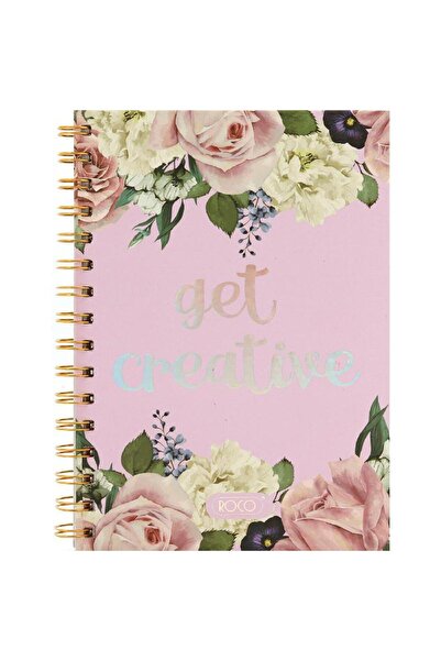 Roco دفتر ملاحظات "أبدع" A5، 80 ورقة، مسطرة واحدة (عربي) لون خوخي