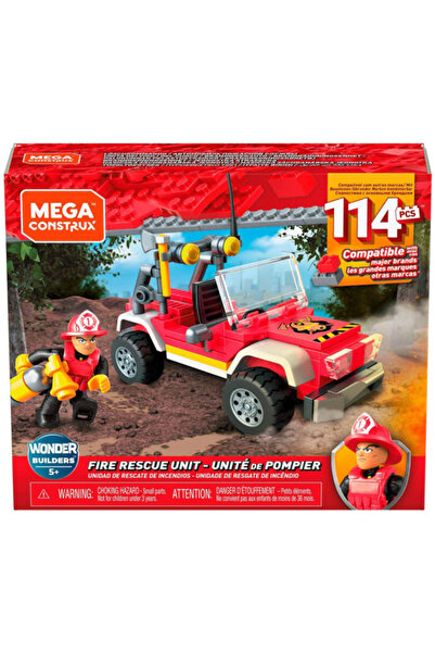 MEGA Mega Construx Fire Truck Building Set, 114 Pieces