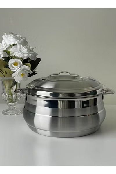 Badraig Set of 3 Stainless Steel Hotpot Silver