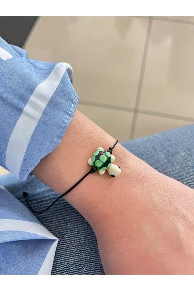 SWORDS CONCEPT Handmade Murano Glass Turtle Bracelet / Gift