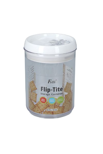 Felli Flip-Tite Cylindrical Storage Container 0.75 Liter