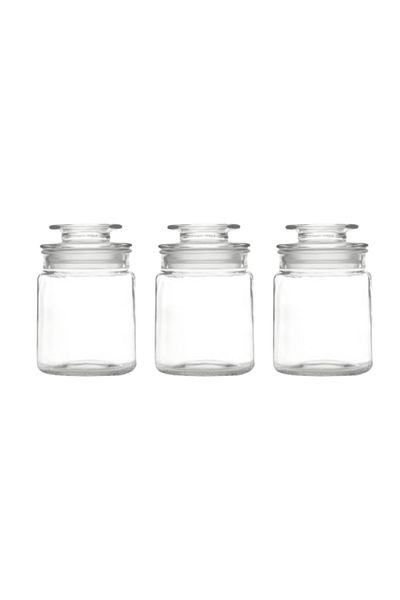 Parfait 3-Piece Airtight Durable Kitchen Glass Canister Set