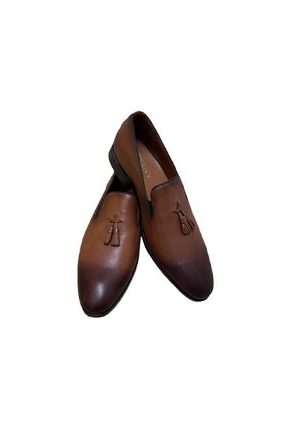 Antonelli Pantofi eleganți pentru bărbați, fără șireturi, maro, piele naturală, mărimea 43