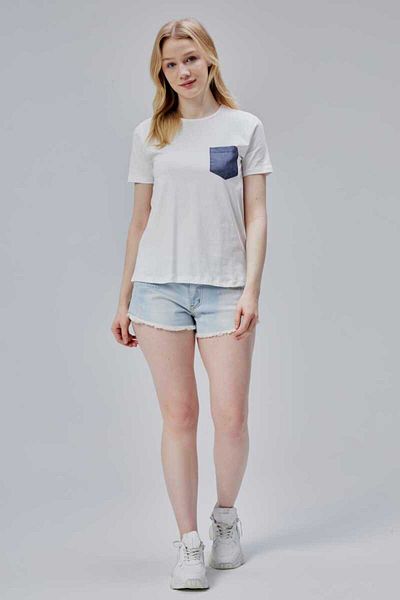 DOSXX Isabel Women's T-Shirt 1St Quality 100% Cotton Combed Cotton Slit Pocket Tshirt