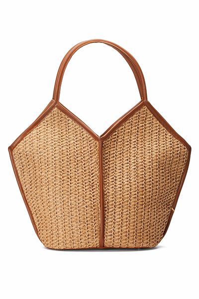 gio&mi Tatum Raffia Paper Rope Straw Shoulder Bag