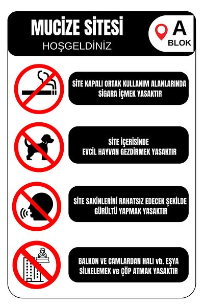 Girl Power 35 X 50 Site Rules Foil Printing Sticker Warning Sign