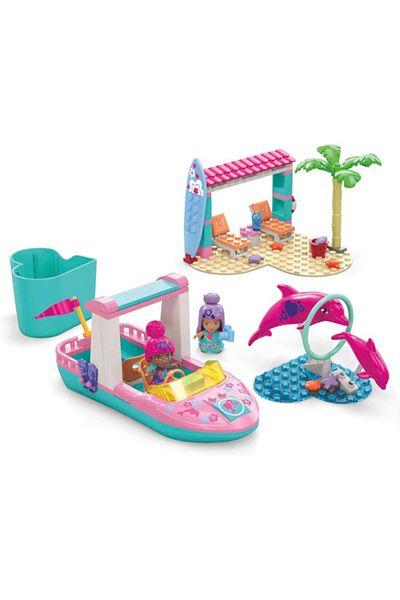 MEGA Construction set, Mega, Barbie Color Reveal, Dolphin Adventure, 121 pieces