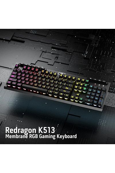 REDRAGON K513 RGB Membrane Gaming Keyboard (104 Keys)