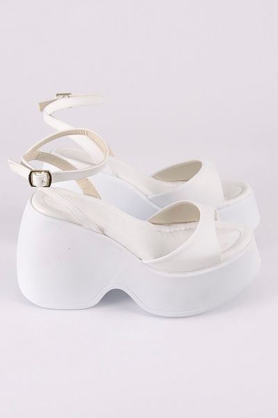 Mamito Ayakkabı Dlg 51 Wedge Sole Ankle Strap Sandals