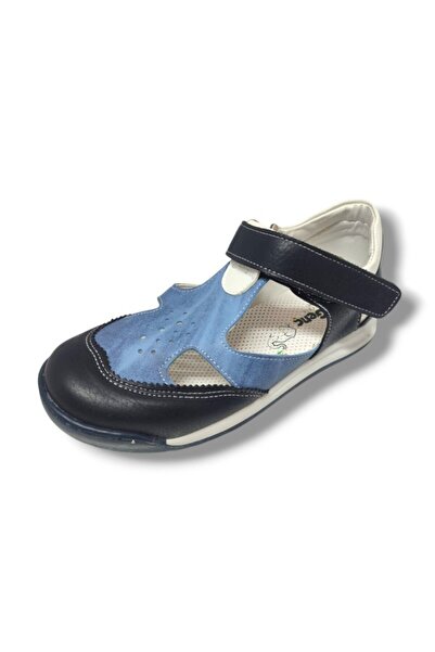 ŞİRİNGENÇ Şiringenç 1518-20 Перфорирани момчешки обувки Черно Синьо