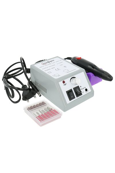 zenifique Professional Nail File, Electric False Nail File 20,000 Rotations/Minute, Gray