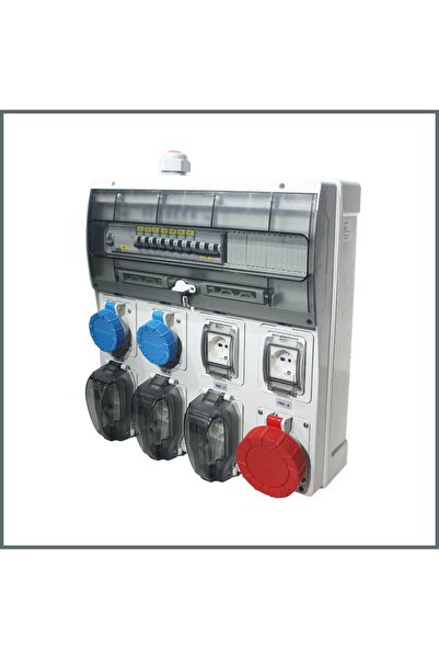 IP66 Kombinasyon Panosu 5ad. Schuko, 2 ad. 3x16A, 1ad. 5x32A