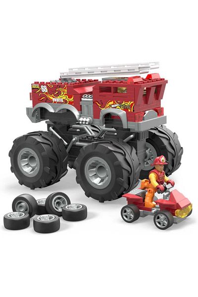 MEGA Mega Hot Wheels HW 5-Alarm Monster Truck construction set, 284 pieces