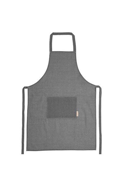 OEM Sort 100% bumbac reciclat cu buzunar frontal, mărime universală reglabilă, negru