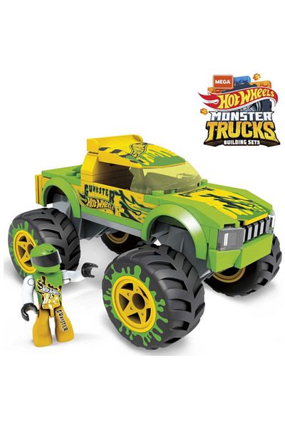 MEGA Mega construction set, Hot Wheels Gunkster Monster Truck, 69 pieces