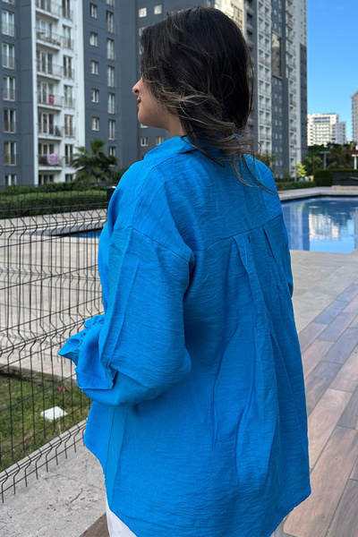 Cockatoo Kolları Büzgülü Gömlek