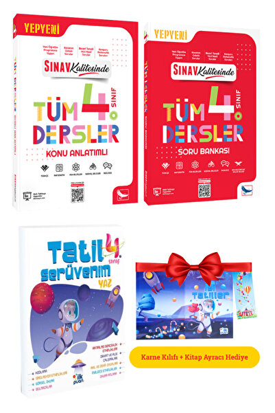 Sınav Yayınları 4. Sınıf Tüm Dersler Konu Anlatımı + Soru Bankası + Tatil Ser...