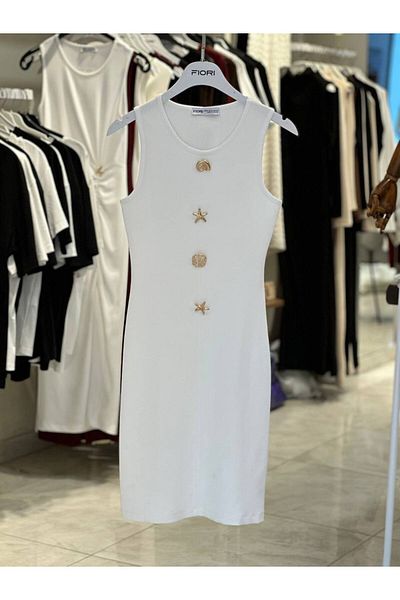 Fiori Zero Sleeve Dress