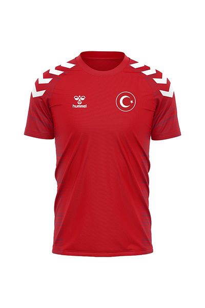 hummel National Team Line Training T-Shirt Red