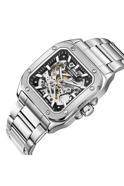 Lee Cooper Lee Cooper Men's Automatic Black Dial Watch - LC08198.350