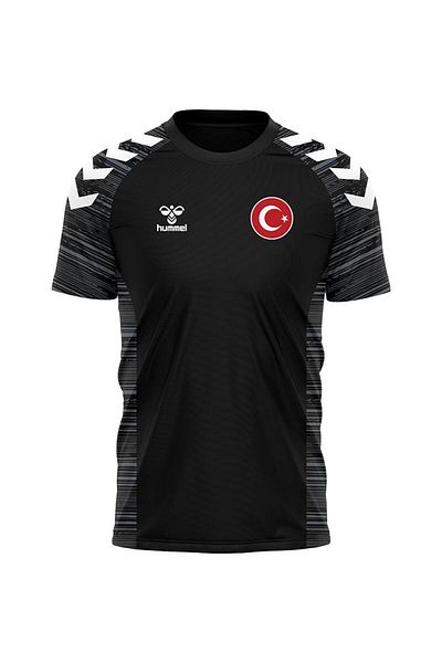 hummel Μπλουζάκι προπόνησης γραμμής εθνικής ομάδας μαύρο
