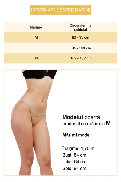 zenifique Shapewear Pantyhose for Buttock Enlargement, Zenifique, Nude, Size XL
