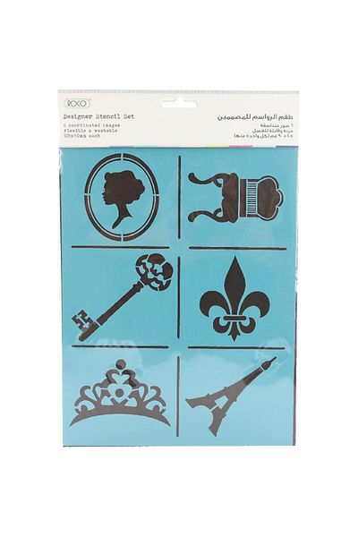Roco Design Stencils Coordinated Paris Plastic