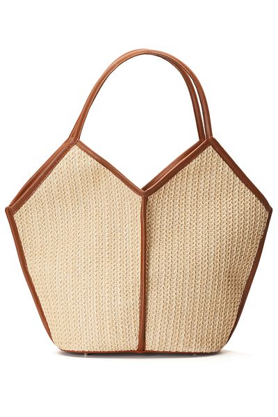gio&mi Tatum Raffia Paper Rope Straw Knitted Women's Beach Daily Shoulder Bag