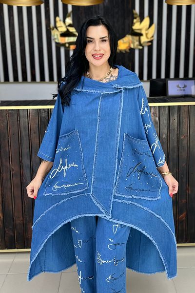 GÖKSEL Special Series Cap Blue Slim Jeans Big Size