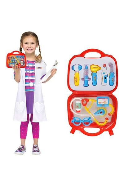 indiggo Family Doctor Playset with 9 Accessories, Multicolor