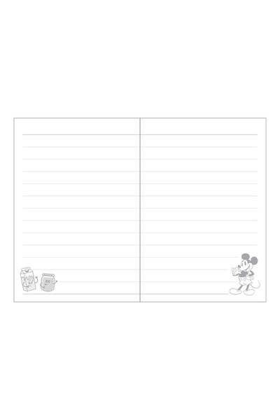 Miniso Disney Mickey Mouse Lisanslı Yemek Serisi Dikişli Defter Set