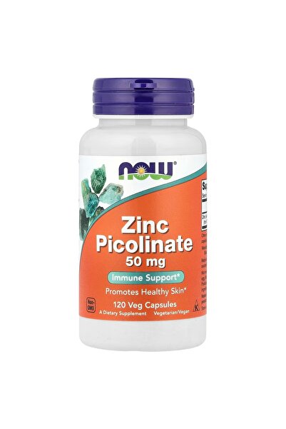 Now أطعمة، بيكولينات الزنك، 50 ملغ، 120 كبسولة نباتية