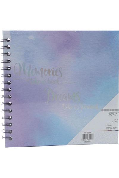 Roco Scrap Book Spiral Holographic "Memories" 8" X 8" 20 Pages