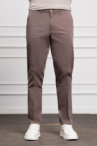 Morven Men's Brown Dynamic Fit Chino Trousers